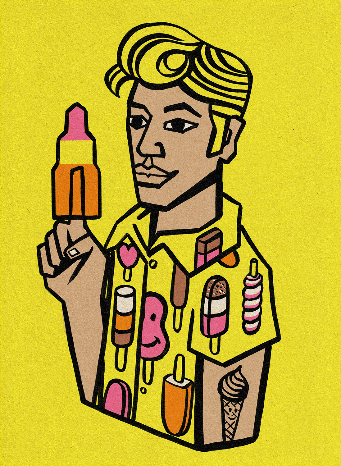Popsicle Guy Illustration